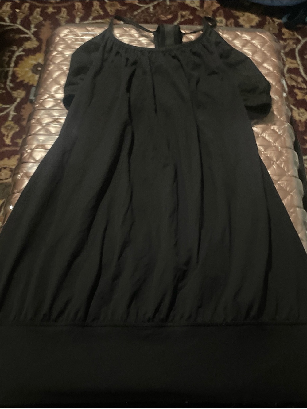 lululemon athletica Black Cold-Shoulder Mini Dress